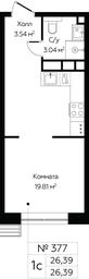 Apartment Sale, 26.39平方米 at MirrorZdanie, Oktyabrskaya Street, 98, Moscow, Russia #3 Apartment Sale, 26.39平方米 at MirrorZdanie, Oktyabrskaya Street, 98, Moscow, Russia #3