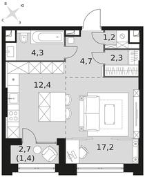 Apartment Sale, 43.5 sq. m. at Sydney City, Shenogina Street, 2, Moscow, Russia #3 Apartment Sale, 43.5 sq. m. at Sydney City, Shenogina Street, 2, Moscow, Russia #3