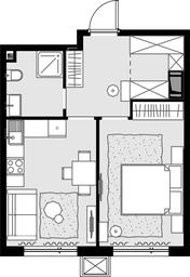 1-BD Apartment Sale, 38.6平方米 at Malevich, Otradnaya Street, 8, Moscow, Russia #3 1-BD Apartment Sale, 38.6平方米 at Malevich, Otradnaya Street, 8, Moscow, Russia #3