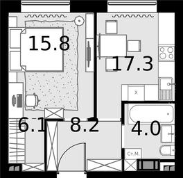 2-BD Apartment Sale, 70.7平方米 at Malevich, Otradnaya Street, 8, Moscow, Russia #3 2-BD Apartment Sale, 70.7平方米 at Malevich, Otradnaya Street, 8, Moscow, Russia #3