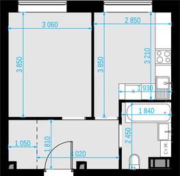 1-BD Apartment Sale, 33平方米 at Malevich, Otradnaya Street, 8, Moscow, Russia #4