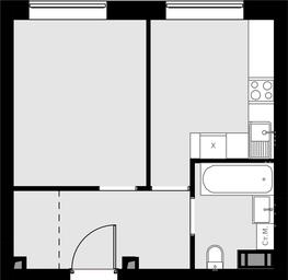 1-BD Apartment Sale, 33平方米 at Malevich, Otradnaya Street, 8, Moscow, Russia #3