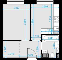 1-BD Apartment Sale, 33.7 sq. m. at Malevich, Otradnaya Street, 8, Moscow, Russia #4