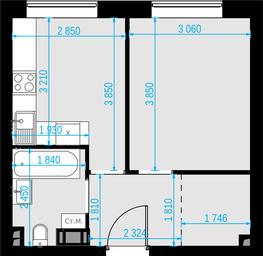 1-BD Apartment Sale, 33.7平方米 at Malevich, Otradnaya Street, 8, Moscow, Russia #3 1-BD Apartment Sale, 33.7平方米 at Malevich, Otradnaya Street, 8, Moscow, Russia #3