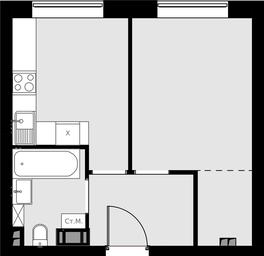 1-BD Apartment Sale, 34平方米 at Malevich, Otradnaya Street, 8, Moscow, Russia #3 1-BD Apartment Sale, 34平方米 at Malevich, Otradnaya Street, 8, Moscow, Russia #3