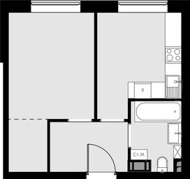 1-BD Apartment Sale, 34.5 sq. m. at Malevich, Otradnaya Street, 8, Moscow, Russia #3 1-BD Apartment Sale, 34.5 sq. m. at Malevich, Otradnaya Street, 8, Moscow, Russia #3