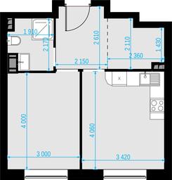 1-BD Apartment Sale, 39.5 sq. m. at Malevich, Otradnaya Street, 8, Moscow, Russia #4