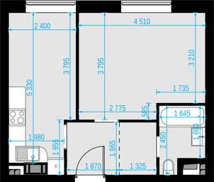 1-BD Apartment Sale, 38.7平方米 at Malevich, Otradnaya Street, 8, Moscow, Russia #3 1-BD Apartment Sale, 38.7平方米 at Malevich, Otradnaya Street, 8, Moscow, Russia #3