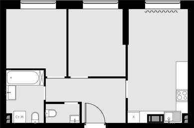 2-BD Apartment Sale, 51.4 sq. m. at Malevich, Otradnaya Street, 8, Moscow, Russia #2 2-BD Apartment Sale, 51.4 sq. m. at Malevich, Otradnaya Street, 8, Moscow, Russia #2
