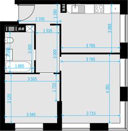 2-BD Apartment Sale, 52.9 sq. m. at Malevich, Otradnaya Street, 8, Moscow, Russia #3 2-BD Apartment Sale, 52.9 sq. m. at Malevich, Otradnaya Street, 8, Moscow, Russia #3