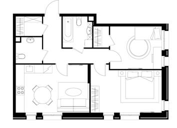 2-BD Apartment Sale, 63.6 sq. m. at Pervyi Moskovskiy, ulitsa Bianki, 1, Moskovskiy, Moscow, Russia #4