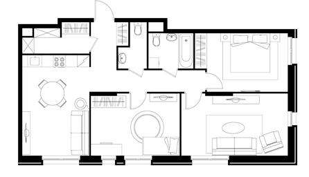 3-BD Apartment Sale, 83.2平方米 at Pervyi Moskovskiy, ulitsa Bianki, 1, Moskovskiy, Moscow, Russia #4