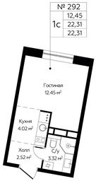 Apartment Sale, 22.31 sq. m. at Tsvetochnye Polyany City, kvartal № 165, Filimonkovskoye Municipal Formation, Moscow, Russia #2 Apartment Sale, 22.31 sq. m. at Tsvetochnye Polyany City, kvartal № 165, Filimonkovskoye Municipal Formation, Moscow, Russia #2