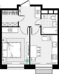 Apartment Sale, 33.46 sq. m. at Tsvetochnye Polyany City, kvartal № 165, Filimonkovskoye Municipal Formation, Moscow, Russia #3