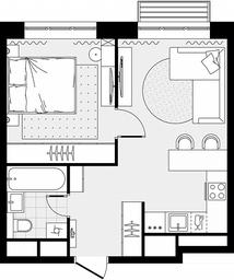 1-BD Apartment Sale, 36.9平方米 at Novograd Pavlino, Kosinskoye shosse, 2, Novoye Pavlino Microdistrict, Balashikha, Moscow Region, Russia #4