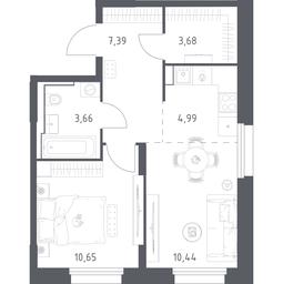 Apartment Sale, 40.81 sq. m. at Kvartal Strogino, zhiloy kompleks Kvartal Strogino, Krasnogorsk, Moscow Region, Russia #3 Apartment Sale, 40.81 sq. m. at Kvartal Strogino, zhiloy kompleks Kvartal Strogino, Krasnogorsk, Moscow Region, Russia #3