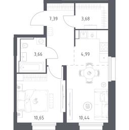 Apartment Sale, 40.81 sq. m. at Kvartal Strogino, zhiloy kompleks Kvartal Strogino, Krasnogorsk, Moscow Region, Russia #2 Apartment Sale, 40.81 sq. m. at Kvartal Strogino, zhiloy kompleks Kvartal Strogino, Krasnogorsk, Moscow Region, Russia #2