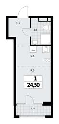 Apartment Sale, 24.5 sq. m. at Dom na Zorge, Zorge Street, 25с2, Moscow, Russia #3