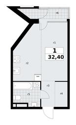 Apartment Sale, 32.4平方米 at Dom na Zorge, Zorge Street, 25с2, Moscow, Russia #2