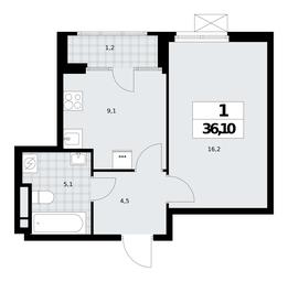 Apartment Sale, 36.1 sq. m. at Dom na Zorge, Zorge Street, 25с2, Moscow, Russia #3 Apartment Sale, 36.1 sq. m. at Dom na Zorge, Zorge Street, 25с2, Moscow, Russia #3