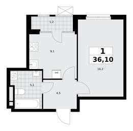 Apartment Sale, 36.1 sq. m. at Dom na Zorge, Zorge Street, 25с2, Moscow, Russia #2