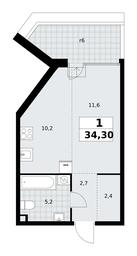 Apartment Sale, 34.3 sq. m. at Dom na Zorge, Zorge Street, 25с2, Moscow, Russia #3 Apartment Sale, 34.3 sq. m. at Dom na Zorge, Zorge Street, 25с2, Moscow, Russia #3