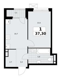 Apartment Sale, 37.3 sq. m. at Dom na Zorge, Zorge Street, 25с2, Moscow, Russia #4