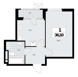 Apartment Sale, 36.1 sq. m. at Dom na Zorge, Zorge Street, 25с2, Moscow, Russia #2