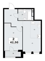 1-BD Apartment Sale, 42.5 sq. m. at Dom na Zorge, Zorge Street, 25с2, Moscow, Russia #2