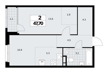 1-BD Apartment Sale, 47.7 sq. m. at Dom na Zorge, Zorge Street, 25с2, Moscow, Russia #3 1-BD Apartment Sale, 47.7 sq. m. at Dom na Zorge, Zorge Street, 25с2, Moscow, Russia #3