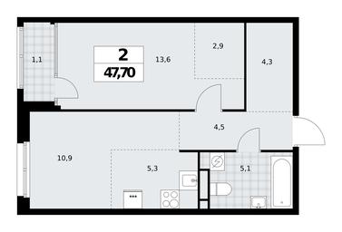 1-BD Apartment Sale, 47.7 sq. m. at Dom na Zorge, Zorge Street, 25с2, Moscow, Russia #2 1-BD Apartment Sale, 47.7 sq. m. at Dom na Zorge, Zorge Street, 25с2, Moscow, Russia #2