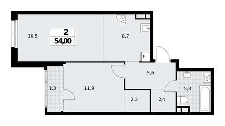 1-BD Apartment Sale, 54 sq. m. at Dom na Zorge, Zorge Street, 25с2, Moscow, Russia #3 1-BD Apartment Sale, 54 sq. m. at Dom na Zorge, Zorge Street, 25с2, Moscow, Russia #3