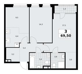 2-BD Apartment Sale, 69.5 sq. m. at Dom na Zorge, Zorge Street, 25с2, Moscow, Russia #3 2-BD Apartment Sale, 69.5 sq. m. at Dom na Zorge, Zorge Street, 25с2, Moscow, Russia #3