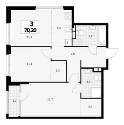 2-BD Apartment Sale, 70.2 sq. m. at Dom na Zorge, Zorge Street, 25с2, Moscow, Russia #2 2-BD Apartment Sale, 70.2 sq. m. at Dom na Zorge, Zorge Street, 25с2, Moscow, Russia #2