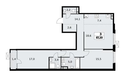 2-BD Apartment Sale, 87.2 sq. m. at Dom na Zorge, Zorge Street, 25с2, Moscow, Russia #2 2-BD Apartment Sale, 87.2 sq. m. at Dom na Zorge, Zorge Street, 25с2, Moscow, Russia #2
