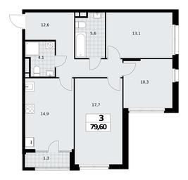 2-BD Apartment Sale, 79.6 sq. m. at Dom na Zorge, Zorge Street, 25с2, Moscow, Russia #3