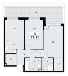 2-BD Apartment Sale, 78.2 sq. m. at Dom na Zorge, Zorge Street, 25с2, Moscow, Russia #2 2-BD Apartment Sale, 78.2 sq. m. at Dom na Zorge, Zorge Street, 25с2, Moscow, Russia #2