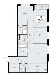 3-BD Apartment Sale, 86.5 sq. m. at Dom na Zorge, Zorge Street, 25с2, Moscow, Russia #2 3-BD Apartment Sale, 86.5 sq. m. at Dom na Zorge, Zorge Street, 25с2, Moscow, Russia #2