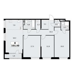3-BD Apartment Sale, 103.4平方米 at Dom na Zorge, Zorge Street, 25с2, Moscow, Russia #2 3-BD Apartment Sale, 103.4平方米 at Dom na Zorge, Zorge Street, 25с2, Moscow, Russia #2