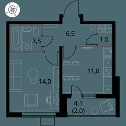 1-BD Apartment Sale, 38.5 sq. m. at Pervy Yuzhny, zhiloy kompleks Pervy Yuzhny, Leninskiy City District, Moscow Region, Russia #3 1-BD Apartment Sale, 38.5 sq. m. at Pervy Yuzhny, zhiloy kompleks Pervy Yuzhny, Leninskiy City District, Moscow Region, Russia #3