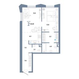 1-BD Apartment Sale, 55.2 sq. m. at Strana.Ozernaya, Ozyornaya Street, 42с7, Moscow, Russia #4