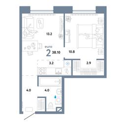 1-BD Apartment Sale, 38.1平方米 at Strana.Ozernaya, Ozyornaya Street, 42с7, Moscow, Russia #4
