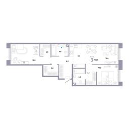 2-BD Apartment Sale, 78.2 sq. m. at Strana.Ozernaya, Ozyornaya Street, 42с7, Moscow, Russia #3 2-BD Apartment Sale, 78.2 sq. m. at Strana.Ozernaya, Ozyornaya Street, 42с7, Moscow, Russia #3
