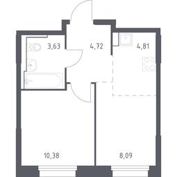 Apartment Sale, 31.63 sq. m. at Kvartal Strogino, zhiloy kompleks Kvartal Strogino, Krasnogorsk, Moscow Region, Russia #2 Apartment Sale, 31.63 sq. m. at Kvartal Strogino, zhiloy kompleks Kvartal Strogino, Krasnogorsk, Moscow Region, Russia #2