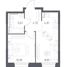 Apartment Sale, 31.63 sq. m. at Kvartal Strogino, zhiloy kompleks Kvartal Strogino, Krasnogorsk, Moscow Region, Russia #3 Apartment Sale, 31.63 sq. m. at Kvartal Strogino, zhiloy kompleks Kvartal Strogino, Krasnogorsk, Moscow Region, Russia #3
