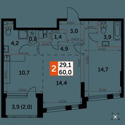 Продажа 2-комн. квартиры, 60 м² в ЖК «Роттердам», Варшавское шоссе, 37Ак1с2, Москва, Россия #2 Продажа 2-комн. квартиры, 60 м² в ЖК «Роттердам», Варшавское шоссе, 37Ак1с2, Москва, Россия #2