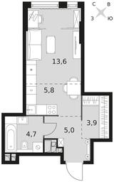 Apartment Sale, 33 sq. m. at Rotterdam, Varshavskoye Highway, 37Ак1с2, Moscow, Russia #3 Apartment Sale, 33 sq. m. at Rotterdam, Varshavskoye Highway, 37Ак1с2, Moscow, Russia #3