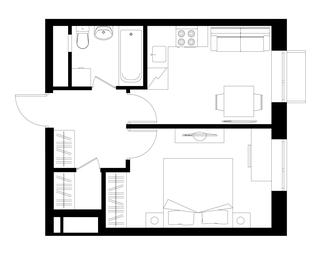 Apartment Sale, 33.9 sq. m. at Novograd Pavlino, Kosinskoye shosse, 2, Novoye Pavlino Microdistrict, Balashikha, Moscow Region, Russia #2 Apartment Sale, 33.9 sq. m. at Novograd Pavlino, Kosinskoye shosse, 2, Novoye Pavlino Microdistrict, Balashikha, Moscow Region, Russia #2
