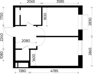 Apartment Sale, 33.9 sq. m. at Novograd Pavlino, Kosinskoye shosse, 2, Novoye Pavlino Microdistrict, Balashikha, Moscow Region, Russia #3 Apartment Sale, 33.9 sq. m. at Novograd Pavlino, Kosinskoye shosse, 2, Novoye Pavlino Microdistrict, Balashikha, Moscow Region, Russia #3