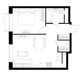 2-BD Apartment Sale, 42.89 sq. m. at Novograd Pavlino, Kosinskoye shosse, 2, Novoye Pavlino Microdistrict, Balashikha, Moscow Region, Russia #2